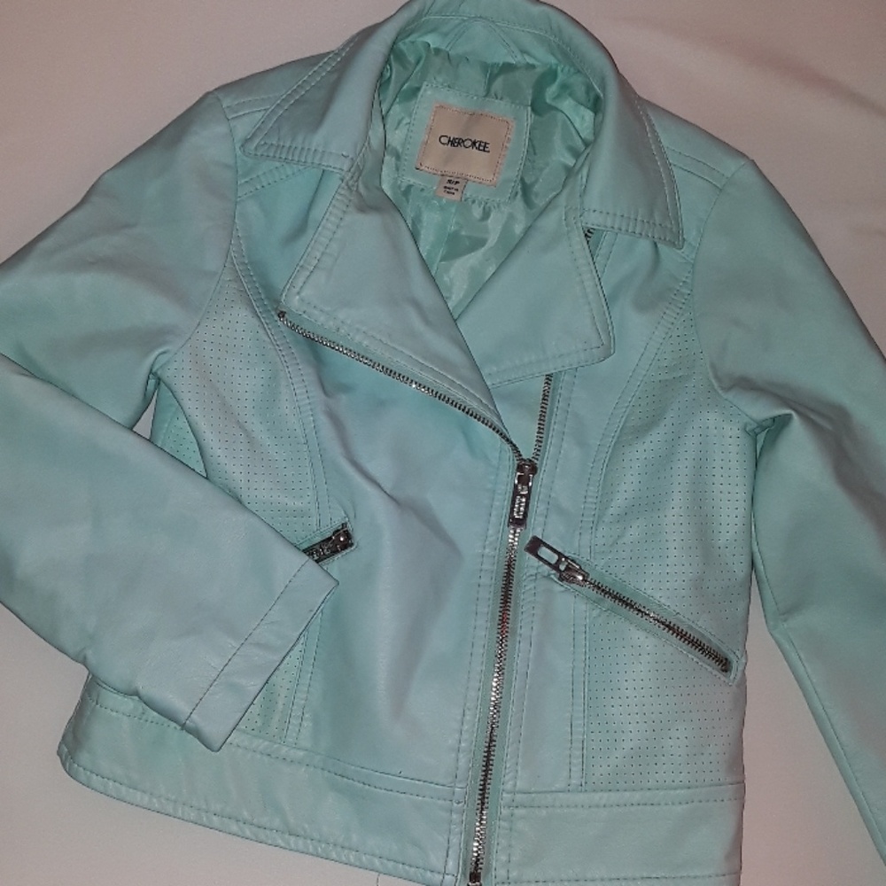 Girls faux leather jacket